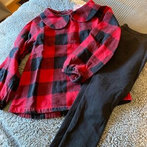Toddler girl blouse and leggings